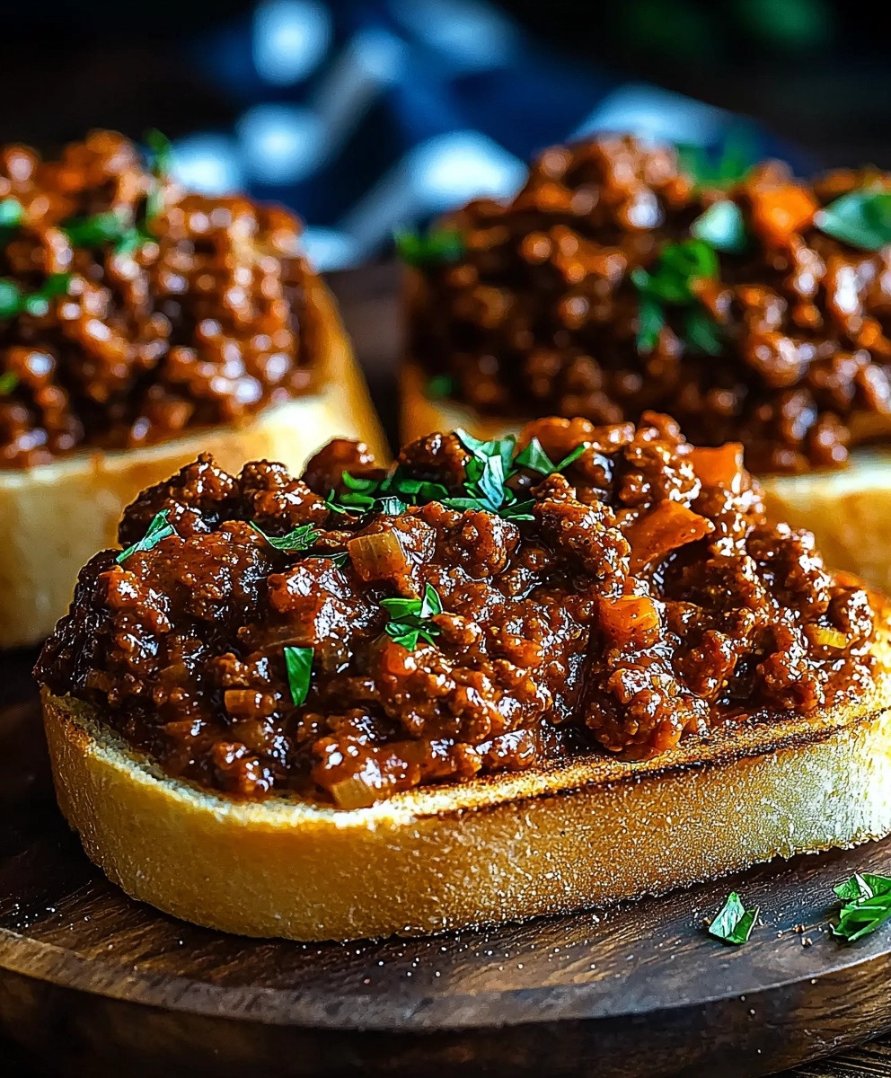 garlic toast sloppy joes