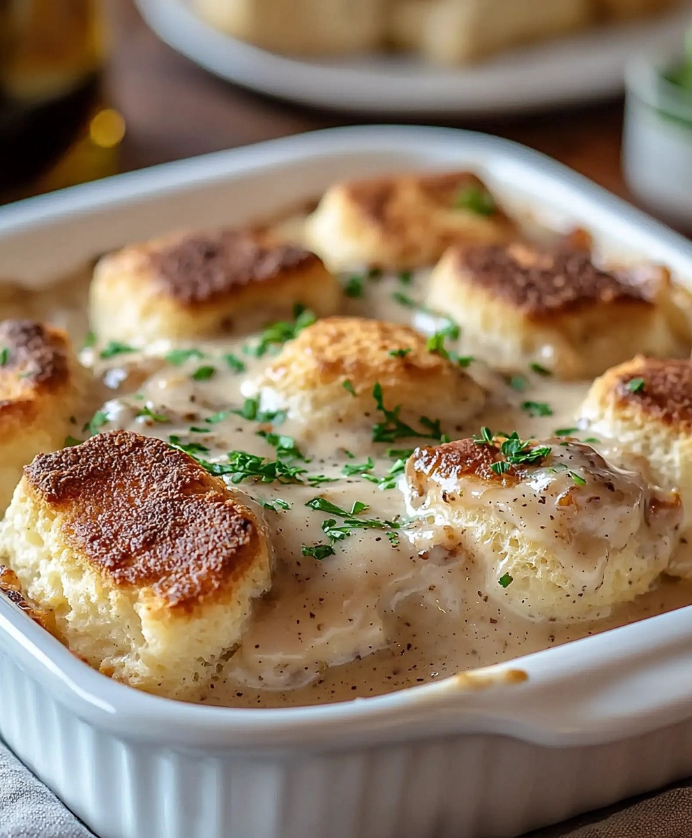 Biscuits and Gravy Casserole