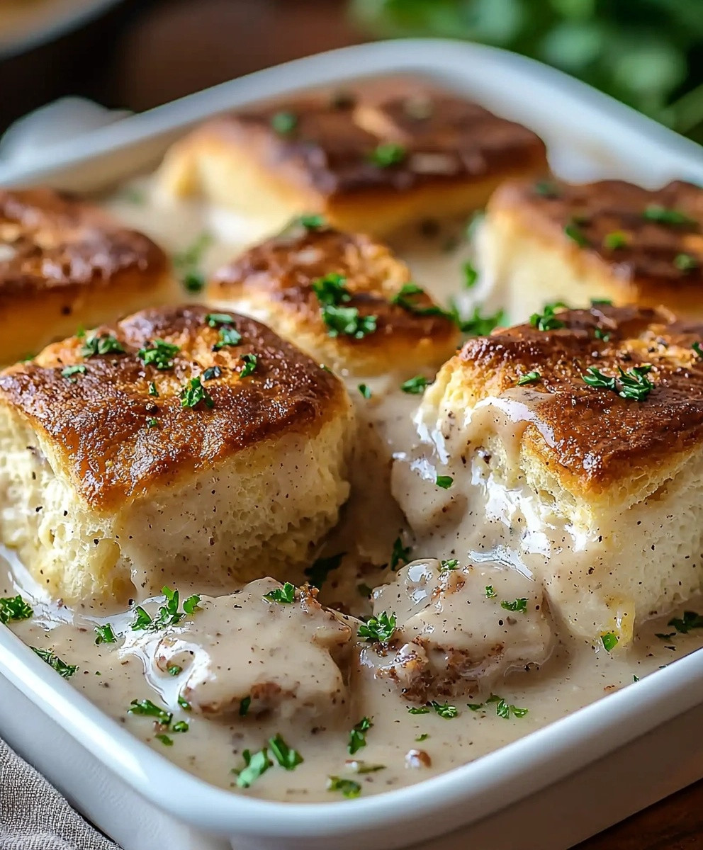 Biscuits and Gravy Casserole