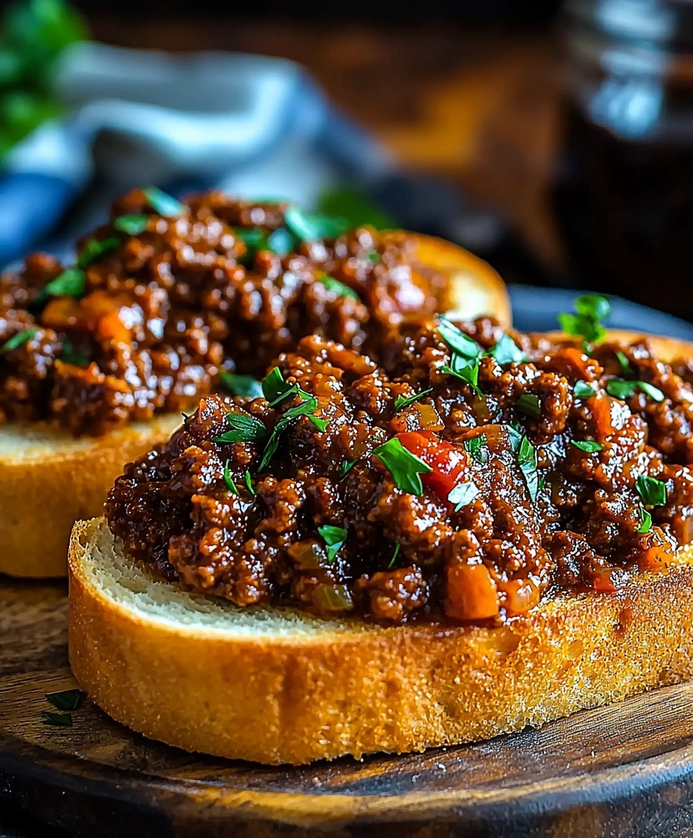 garlic toast sloppy joes