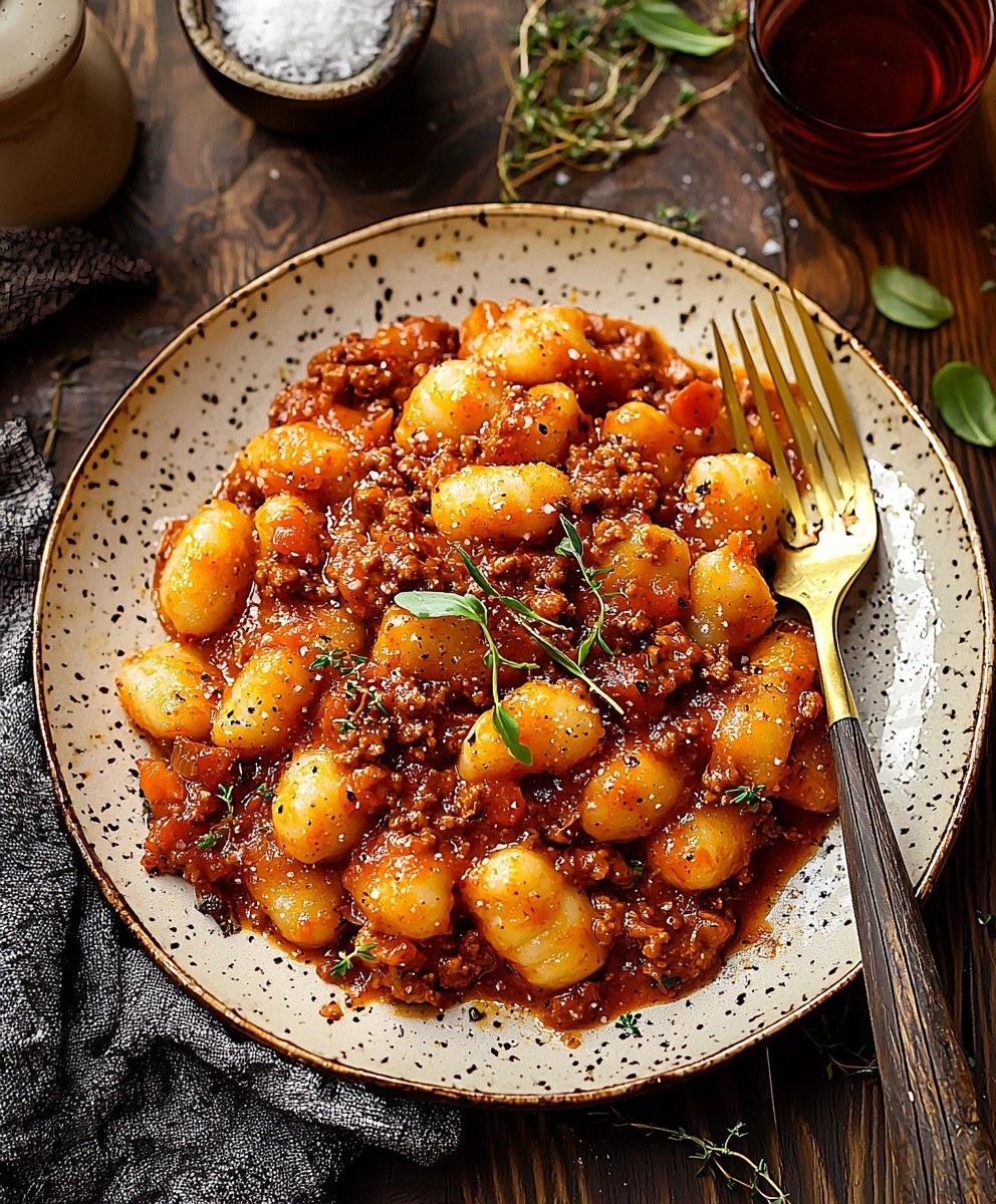 Baked Bolognese Gnocchi