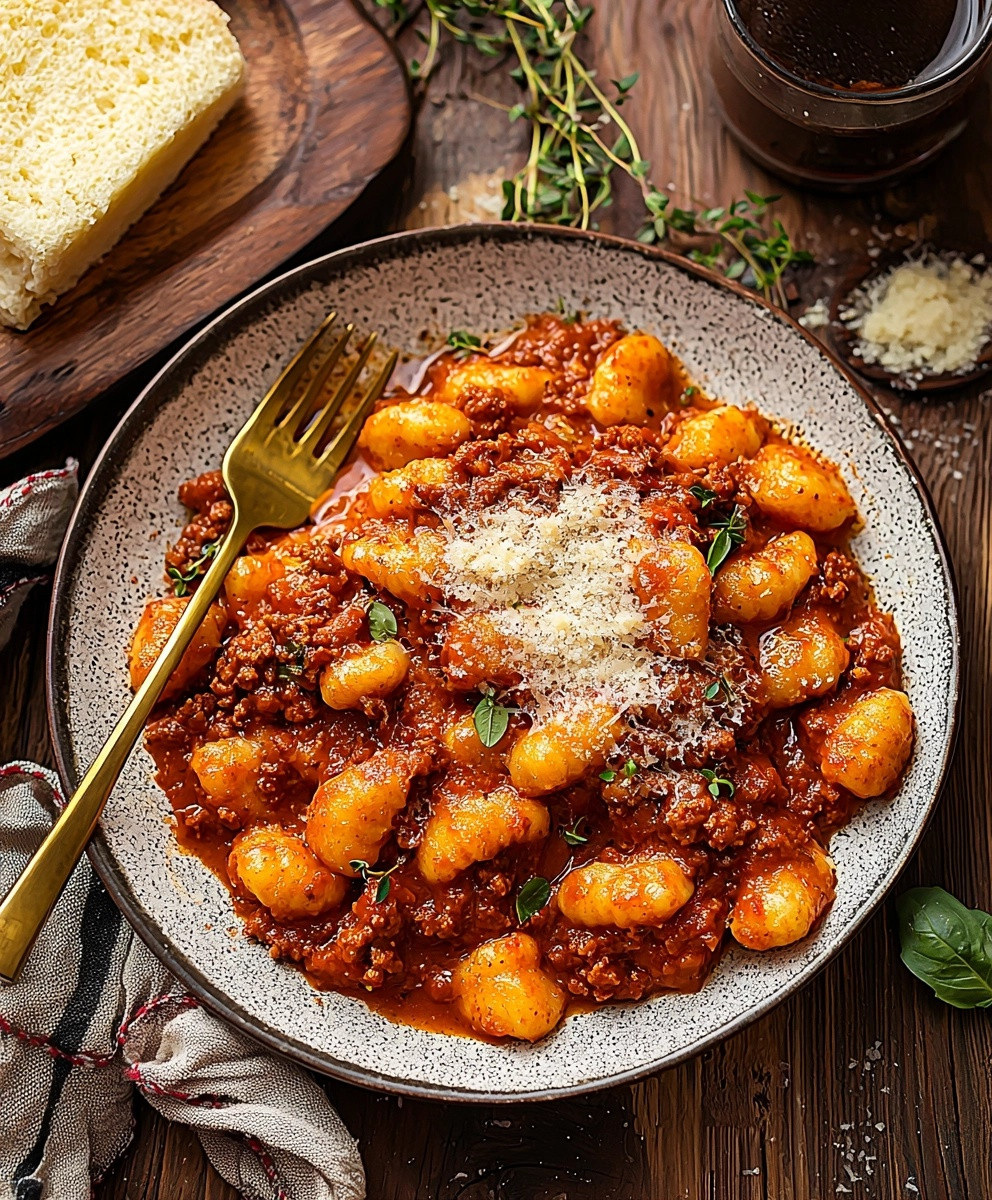 Baked Bolognese Gnocchi