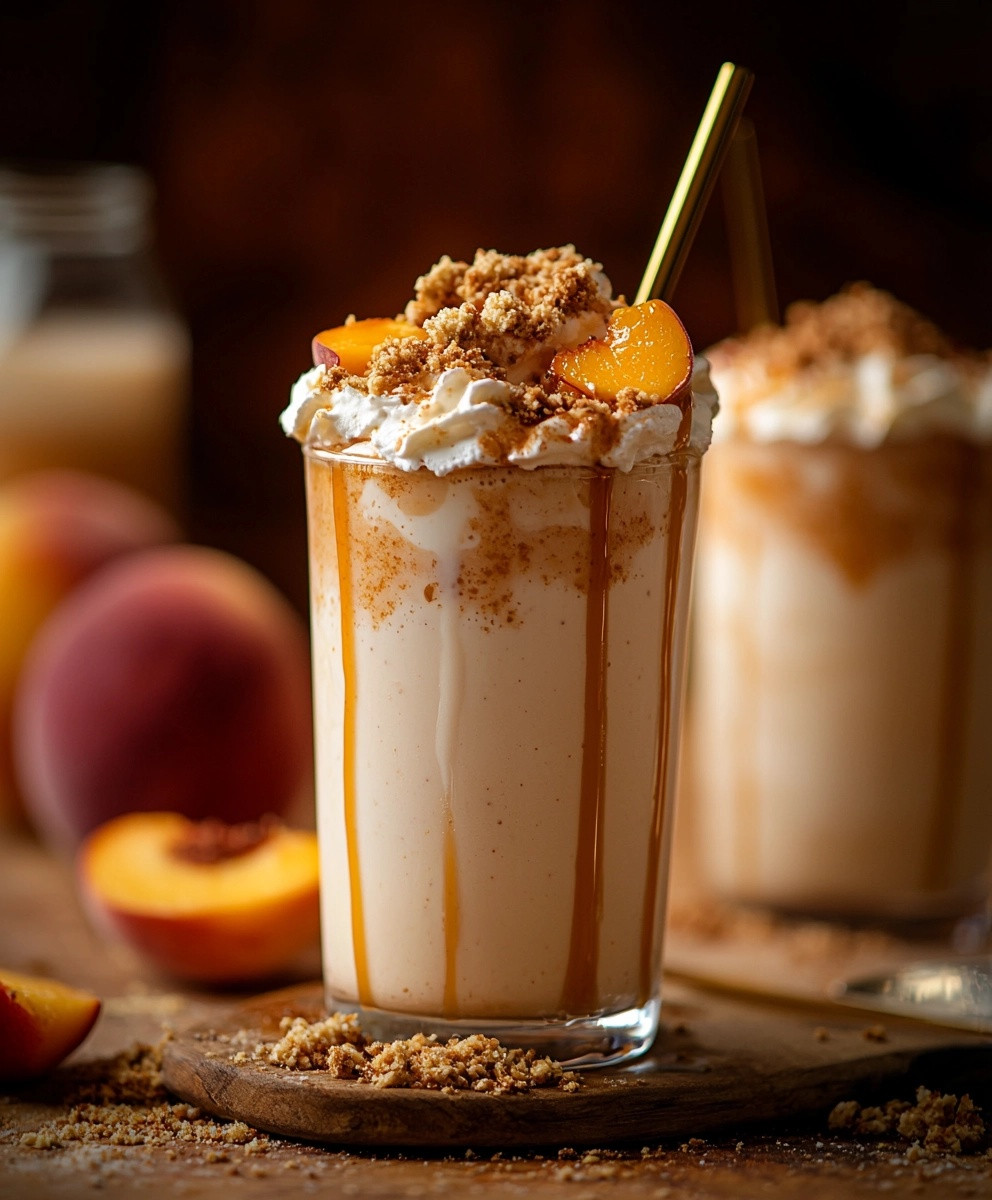 Peach Cobbler Milkshake