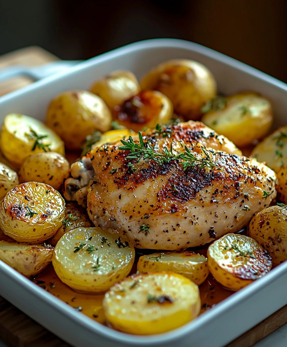 Greek Lemon Chicken Potatoes