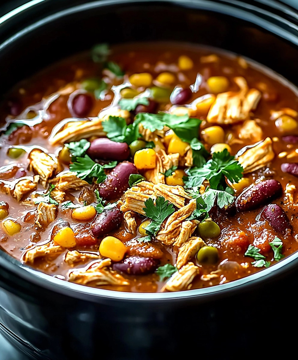 Slow Cooker Chicken Chili