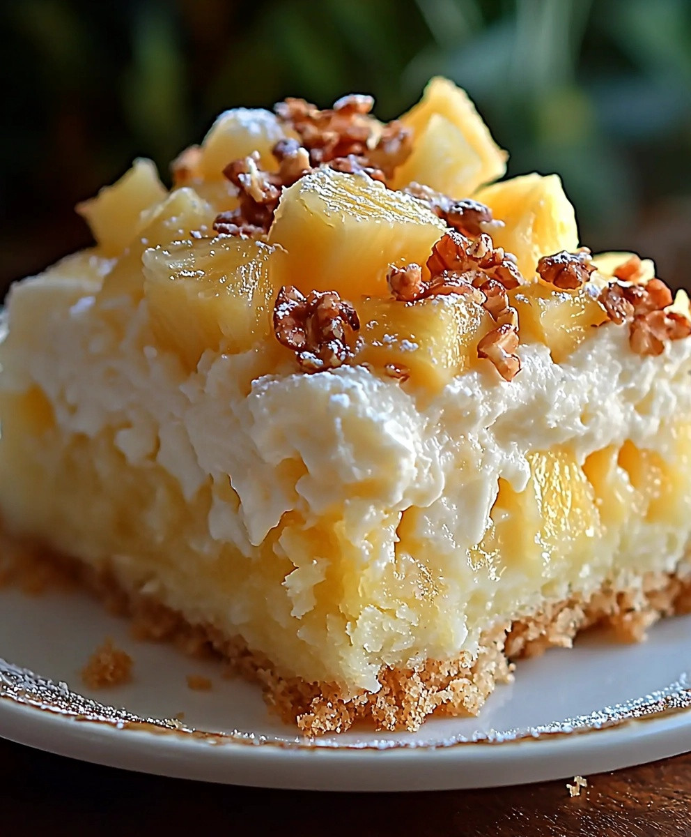 Hawaiian Pineapple Cake Dessert