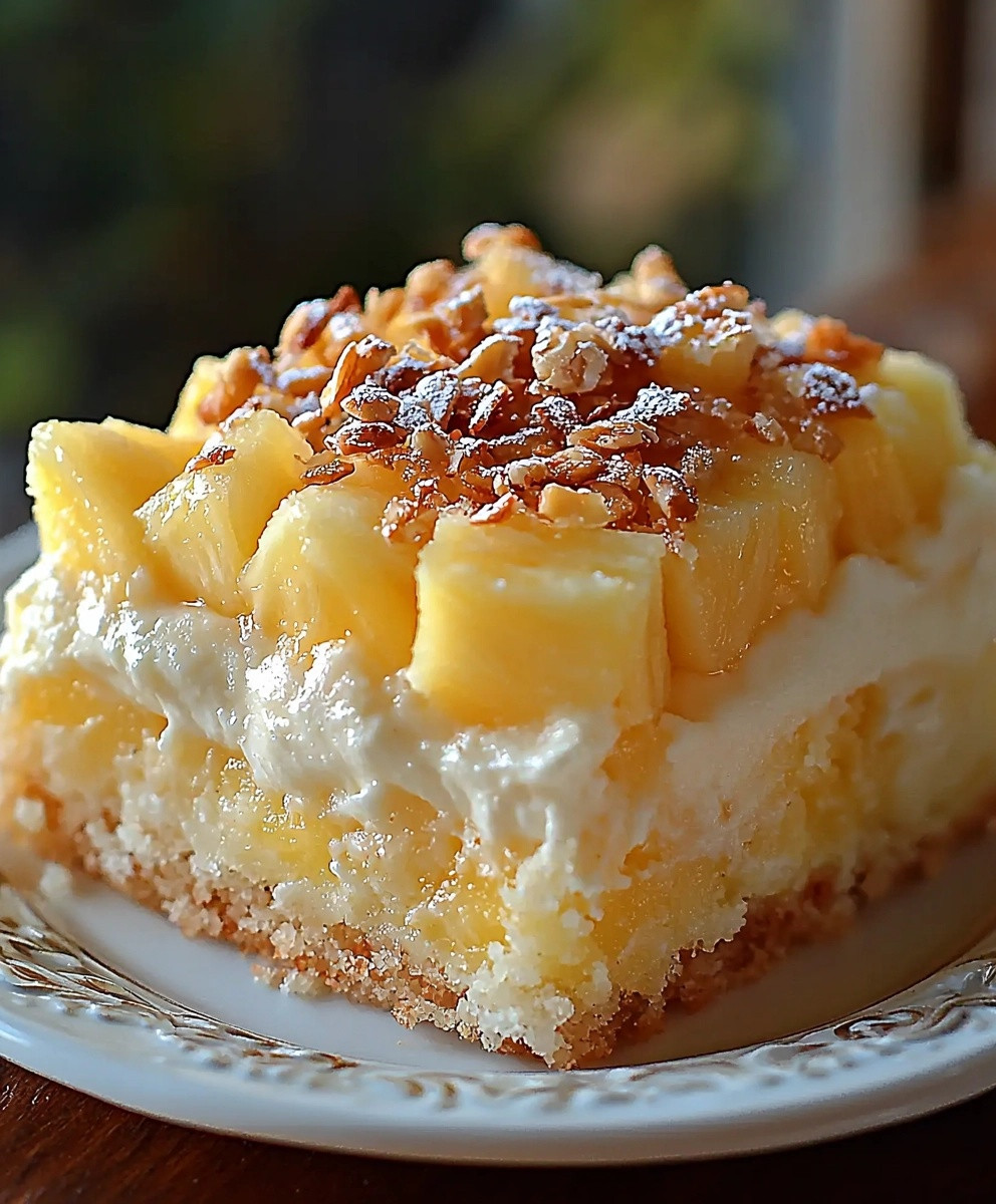 Hawaiian Pineapple Cake Dessert