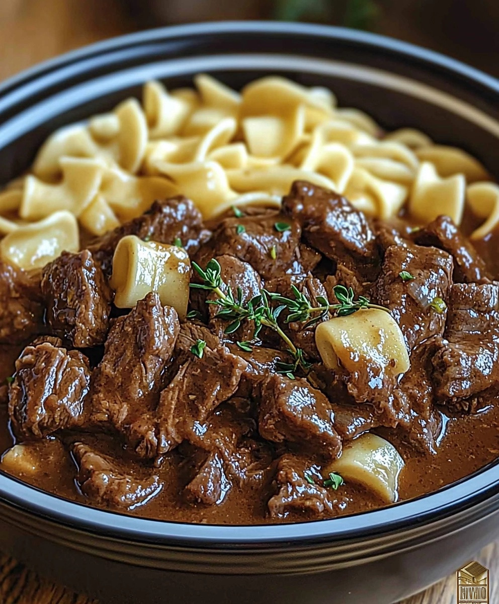Slow Cooker Beef Noodles