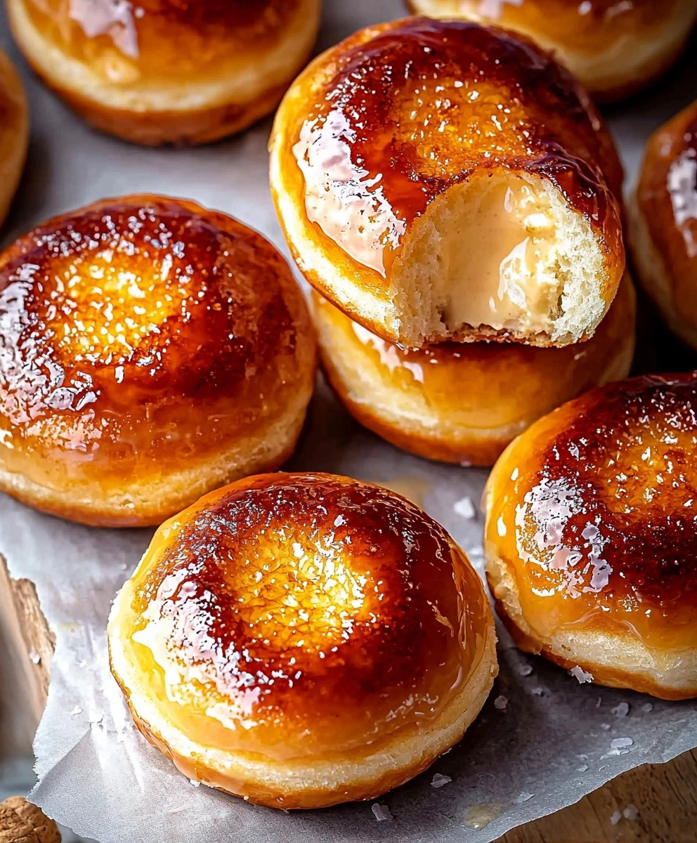 Baked Crème Brûlée Donuts