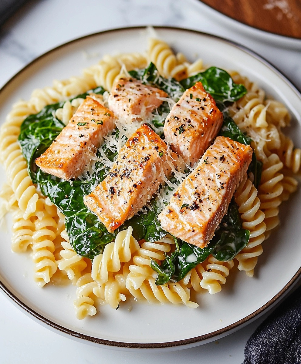Spinach Salmon Pasta