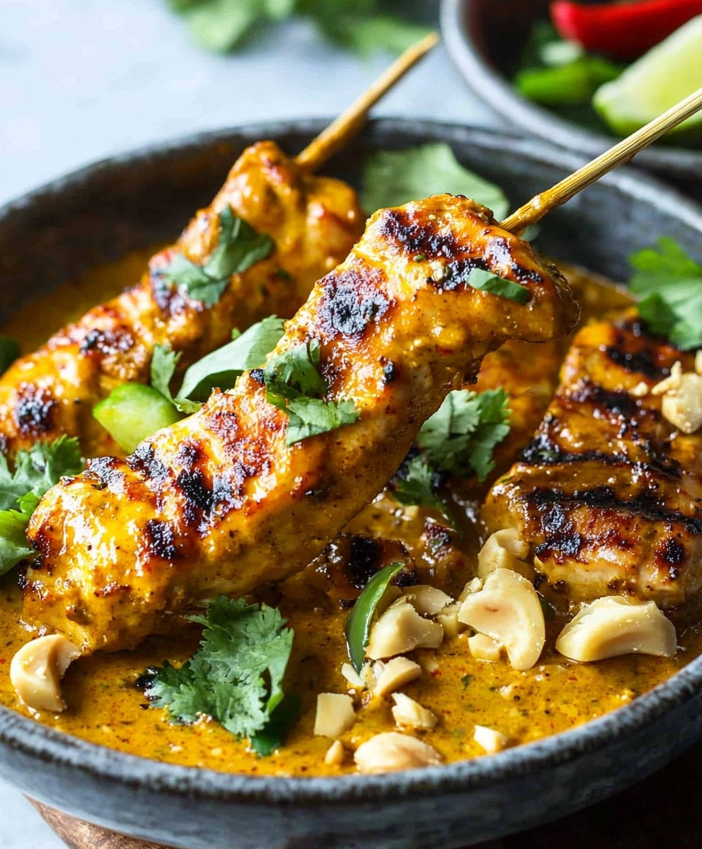 Thai Satay Chicken Skewers