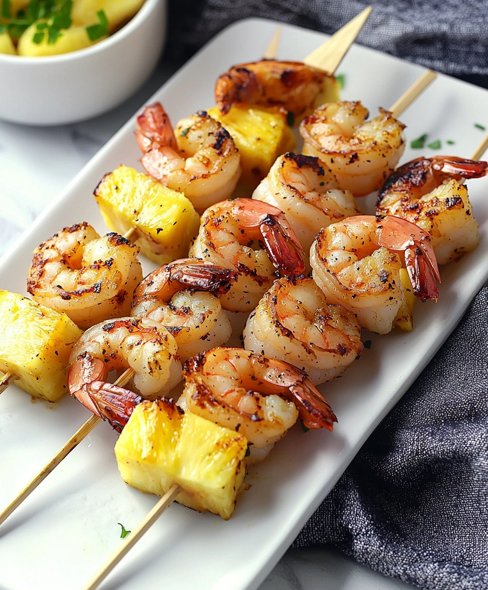 Pineapple Shrimp Skewers