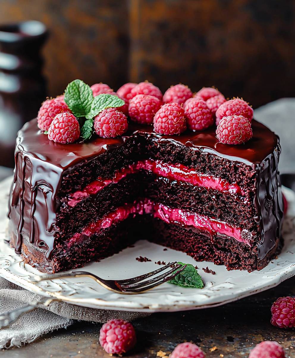 Chocolate Raspberry Cake