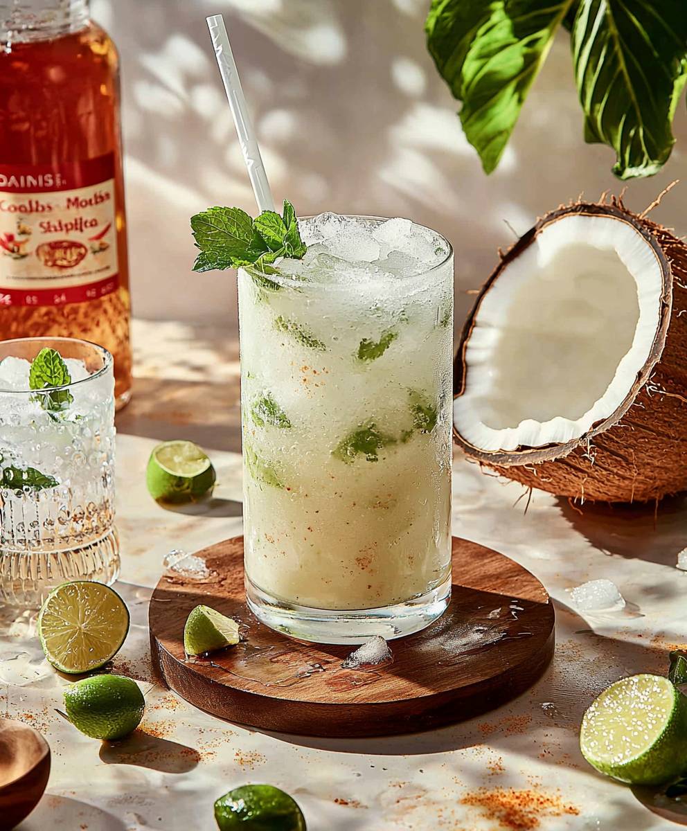 Coconut Mojito Mocktail
