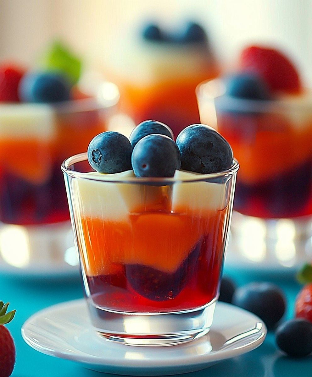 July Fruit Jello Cups
