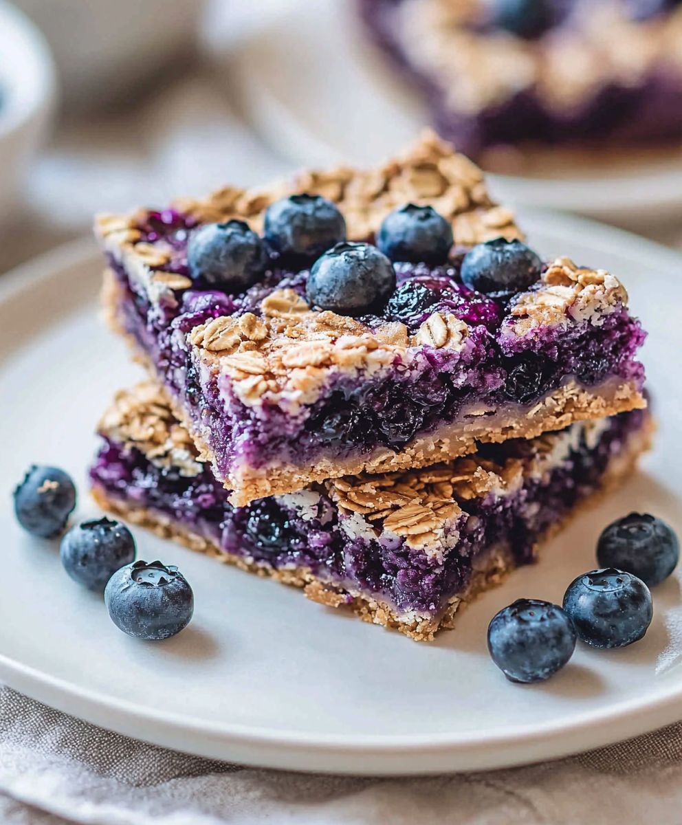 Blueberry Oatmeal Breakfast Bars