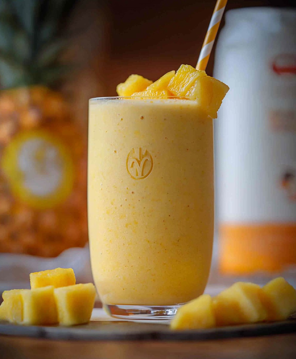 Mango pineapple smoothie