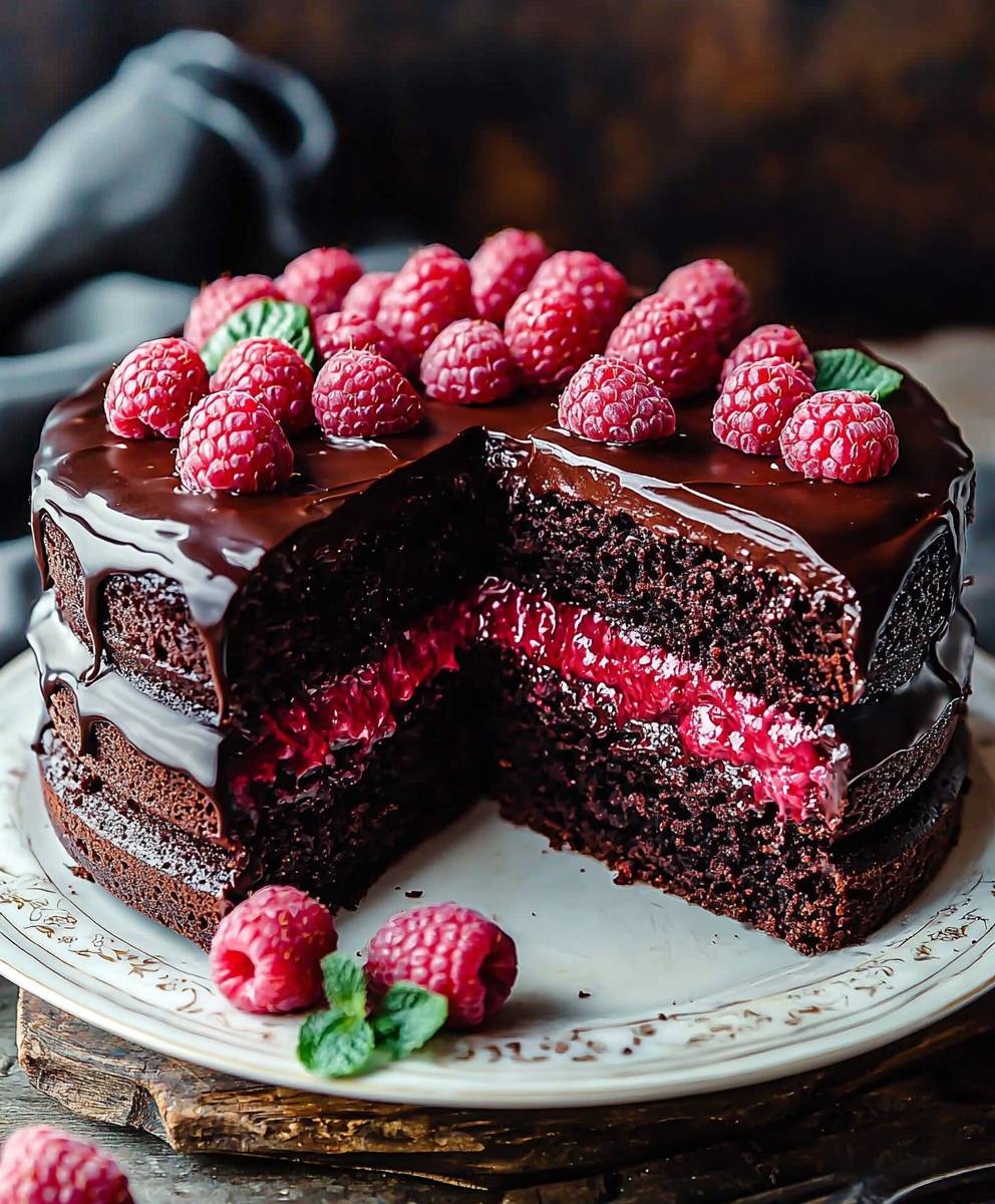 Chocolate Raspberry Cake