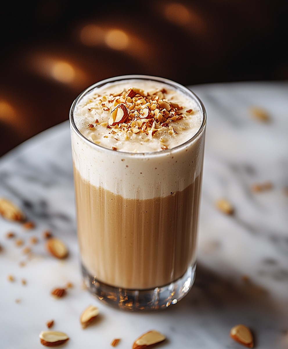 Vanilla Almond Frozen Latte