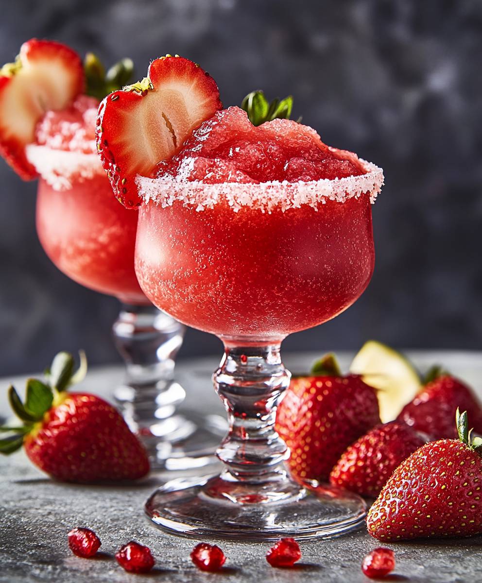 Strawberry Mezcal Margarita