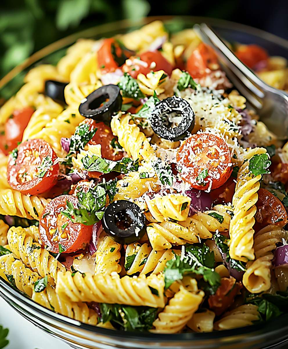 Pizza pasta salad