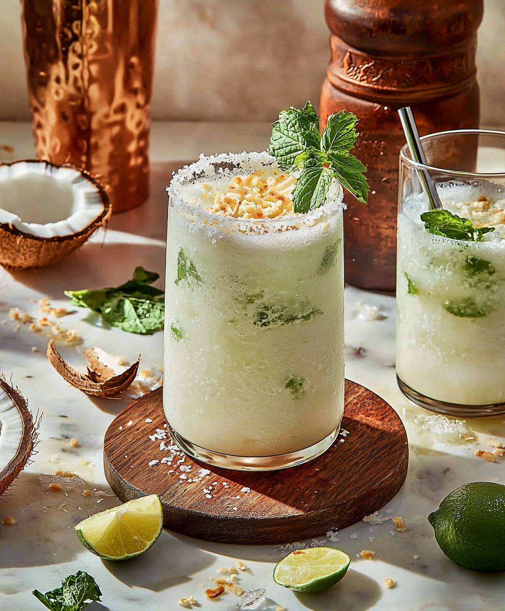 Coconut Mojito Mocktail