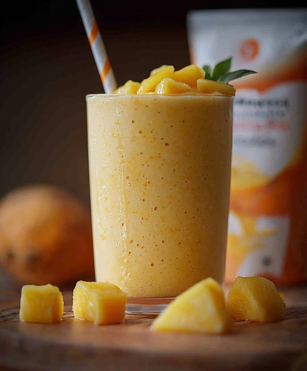 Mango pineapple smoothie