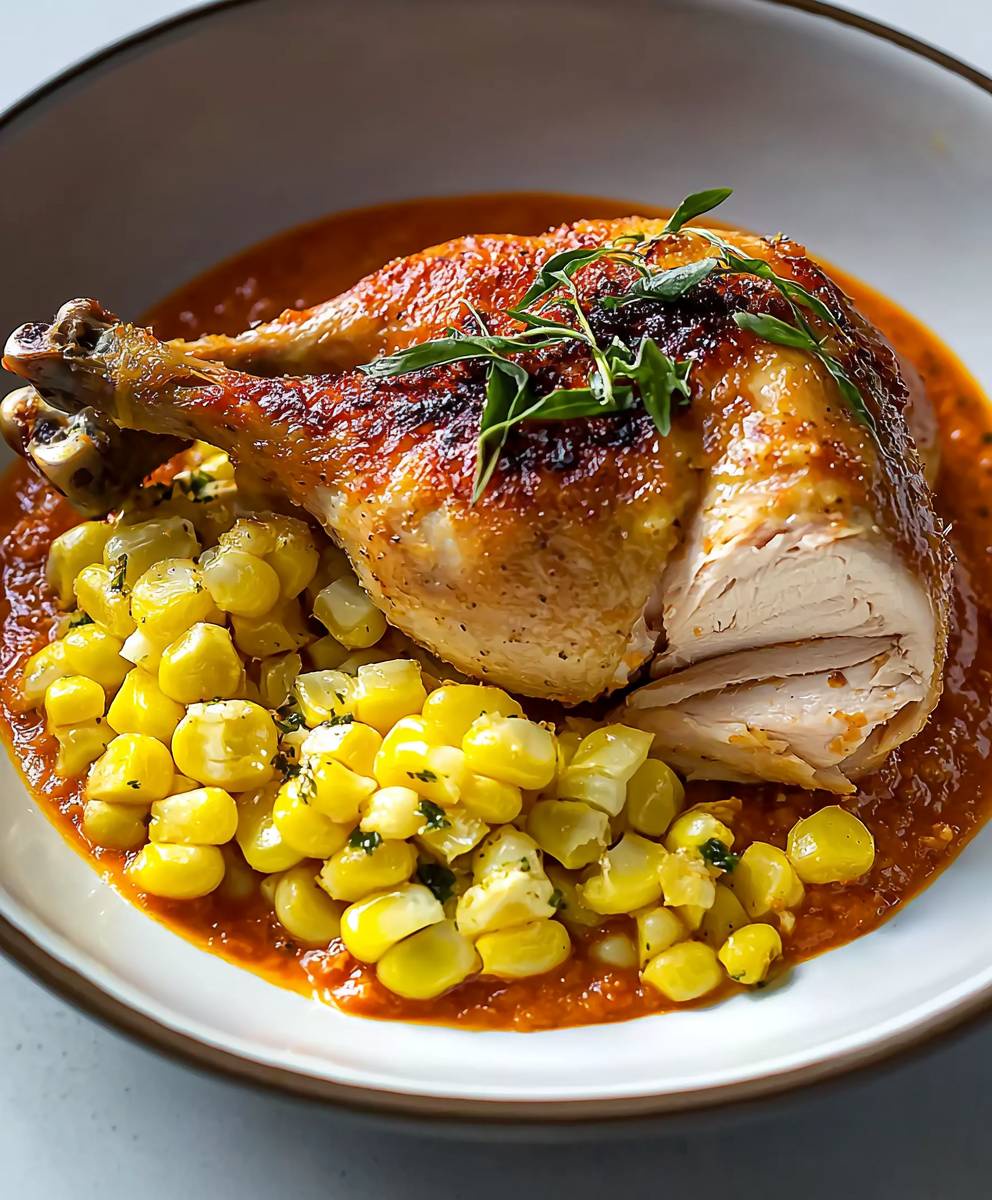 Roast Chicken with Romesco Sauce
