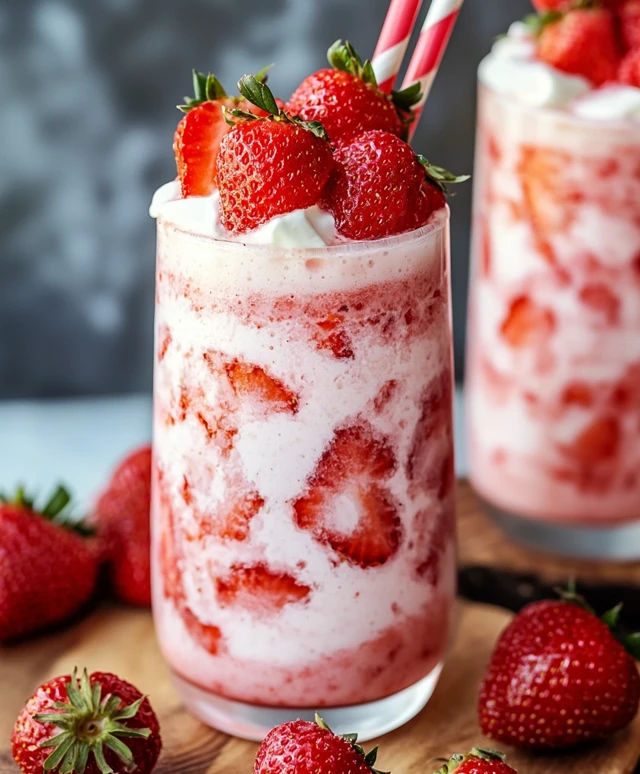 Vegan strawberry milk