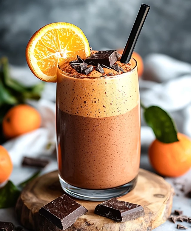 Clementine Chocolate Smoothie