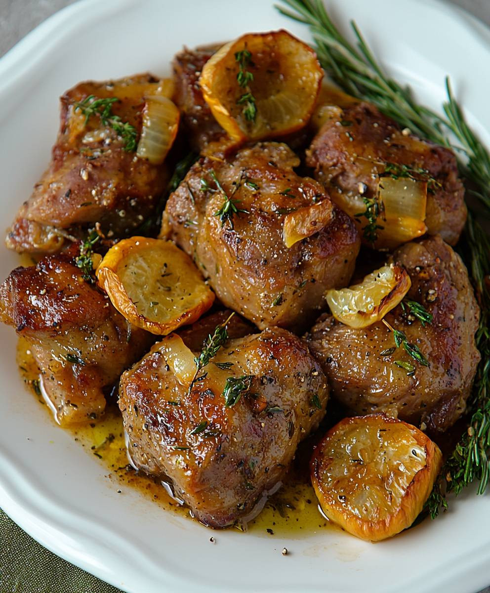 Garlic Rosemary Beef Tips