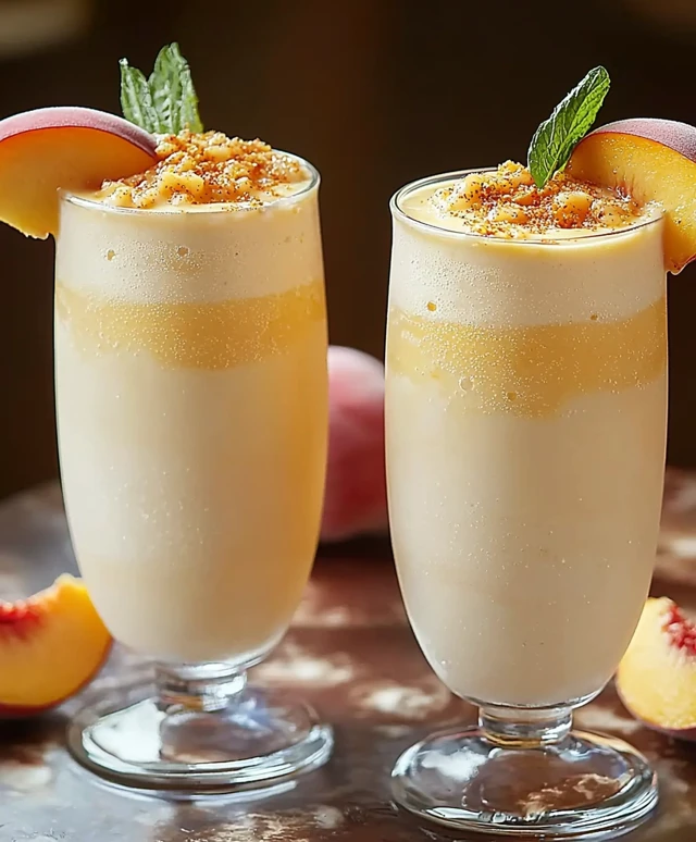 Peach Milkshake Delight
