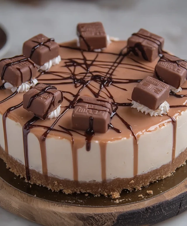 No Bake Kinder Bueno Cheesecake