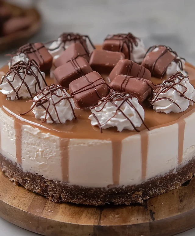 No Bake Kinder Bueno Cheesecake