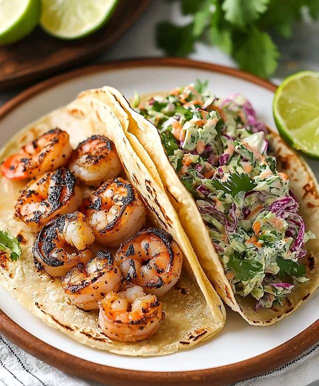 Cilantro Lime Shrimp Tacos