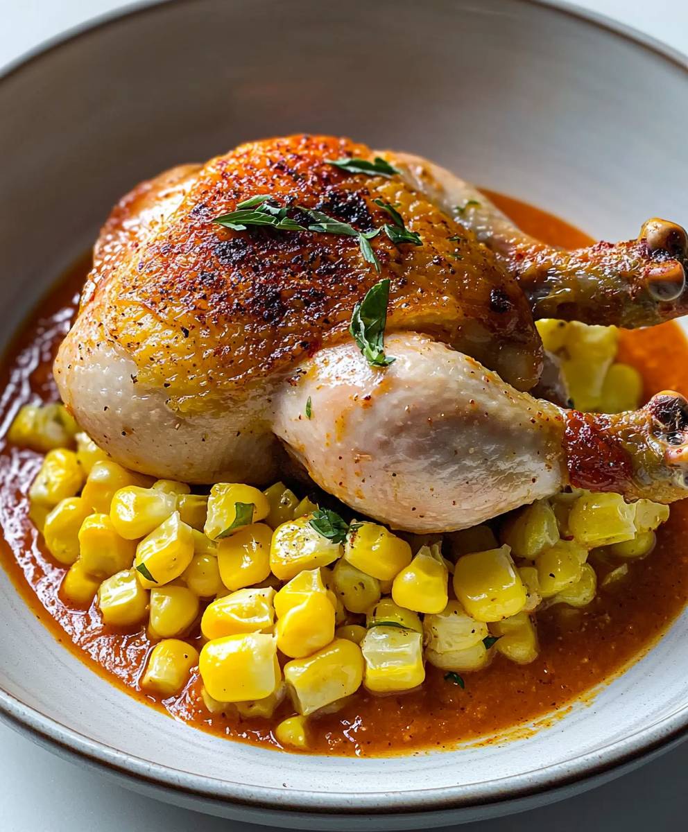 Roast Chicken with Romesco Sauce