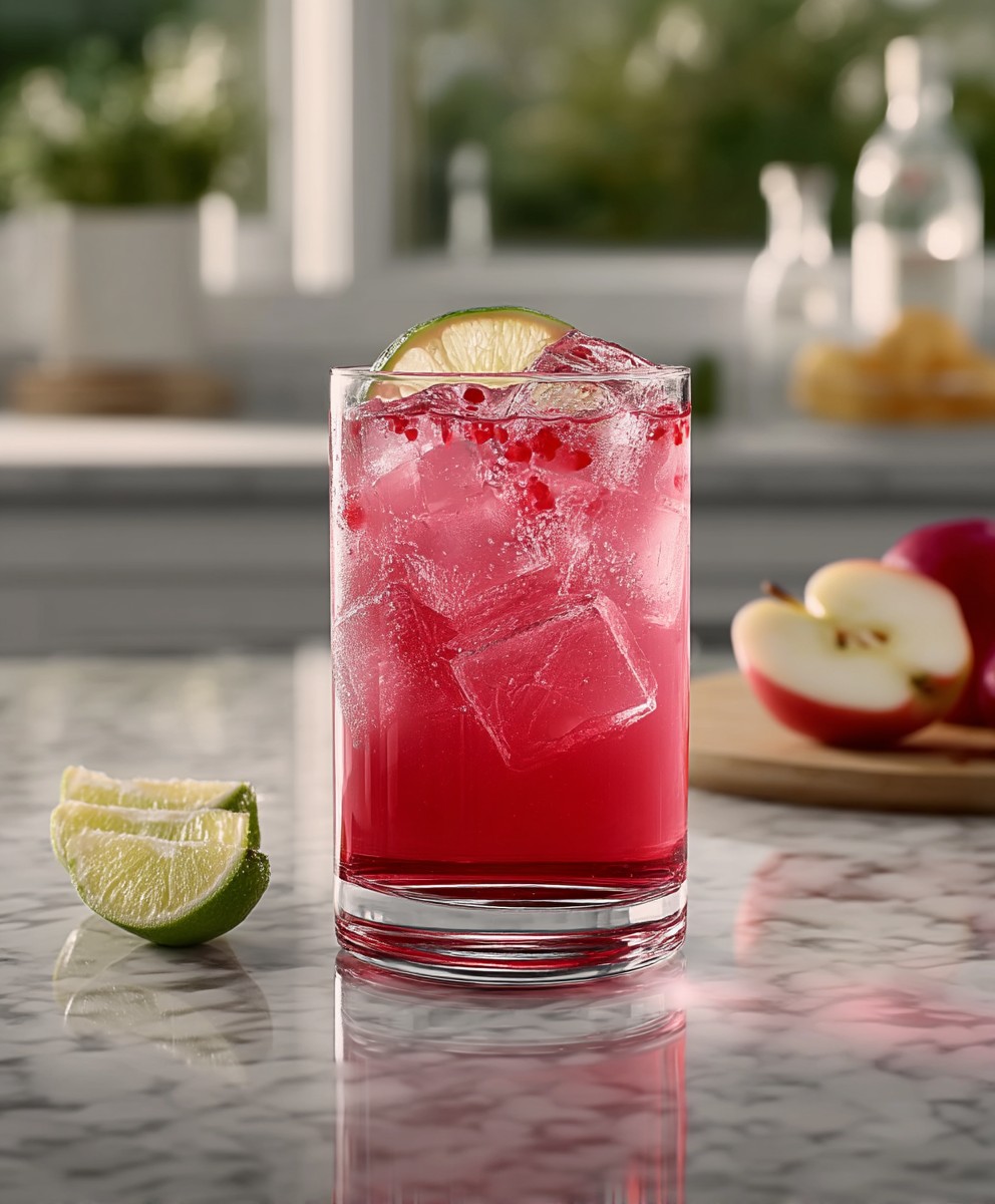 Apple rum cocktail