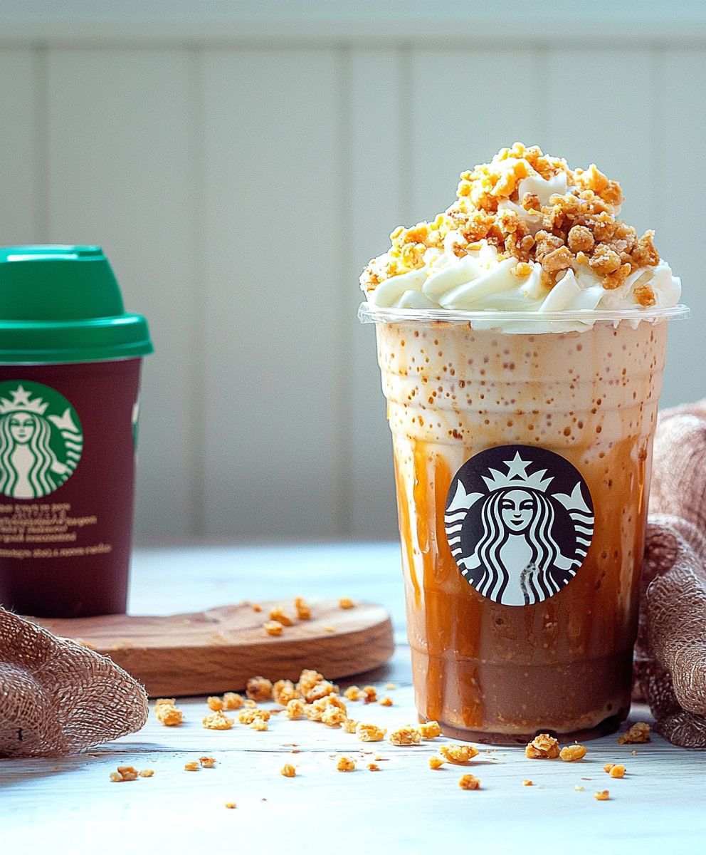 Caramel Ribbon Crunch Frappuccino