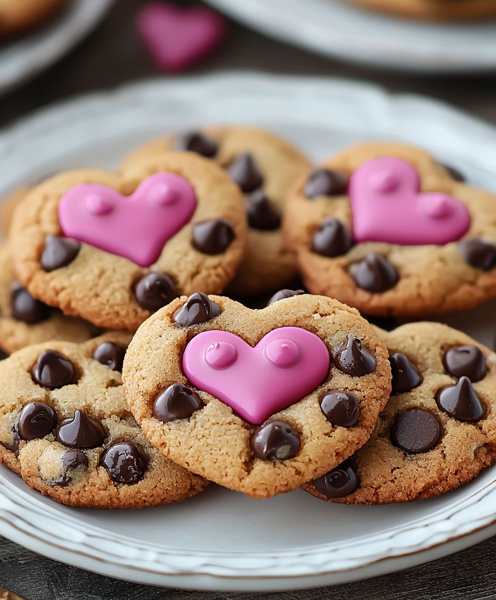 Heart Shaped Chocolate Cookies