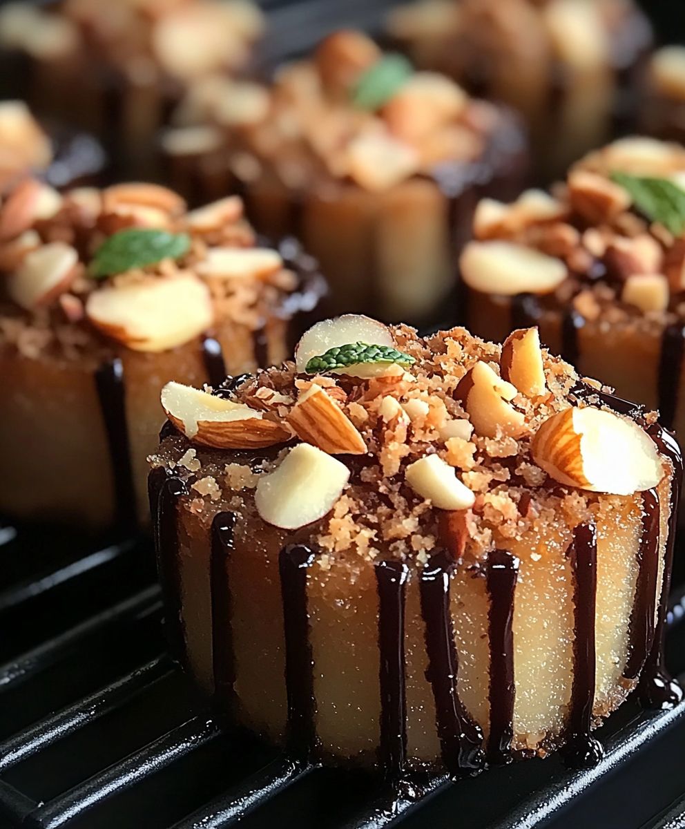 Coconut almond canapes