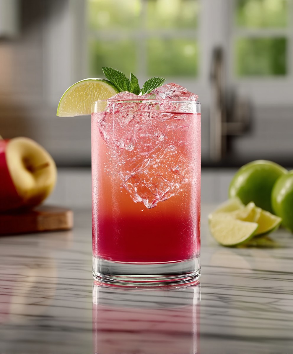 Apple rum cocktail