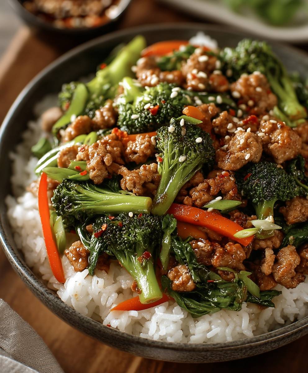 Ground Turkey Teriyaki Stir Fry