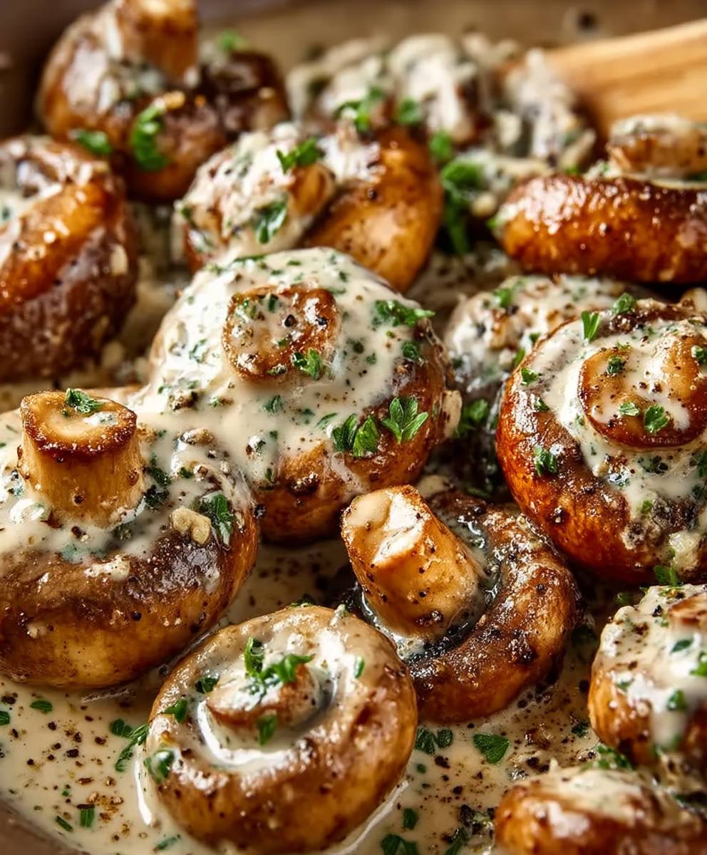 Garlic Parmesan Sautéed Mushrooms