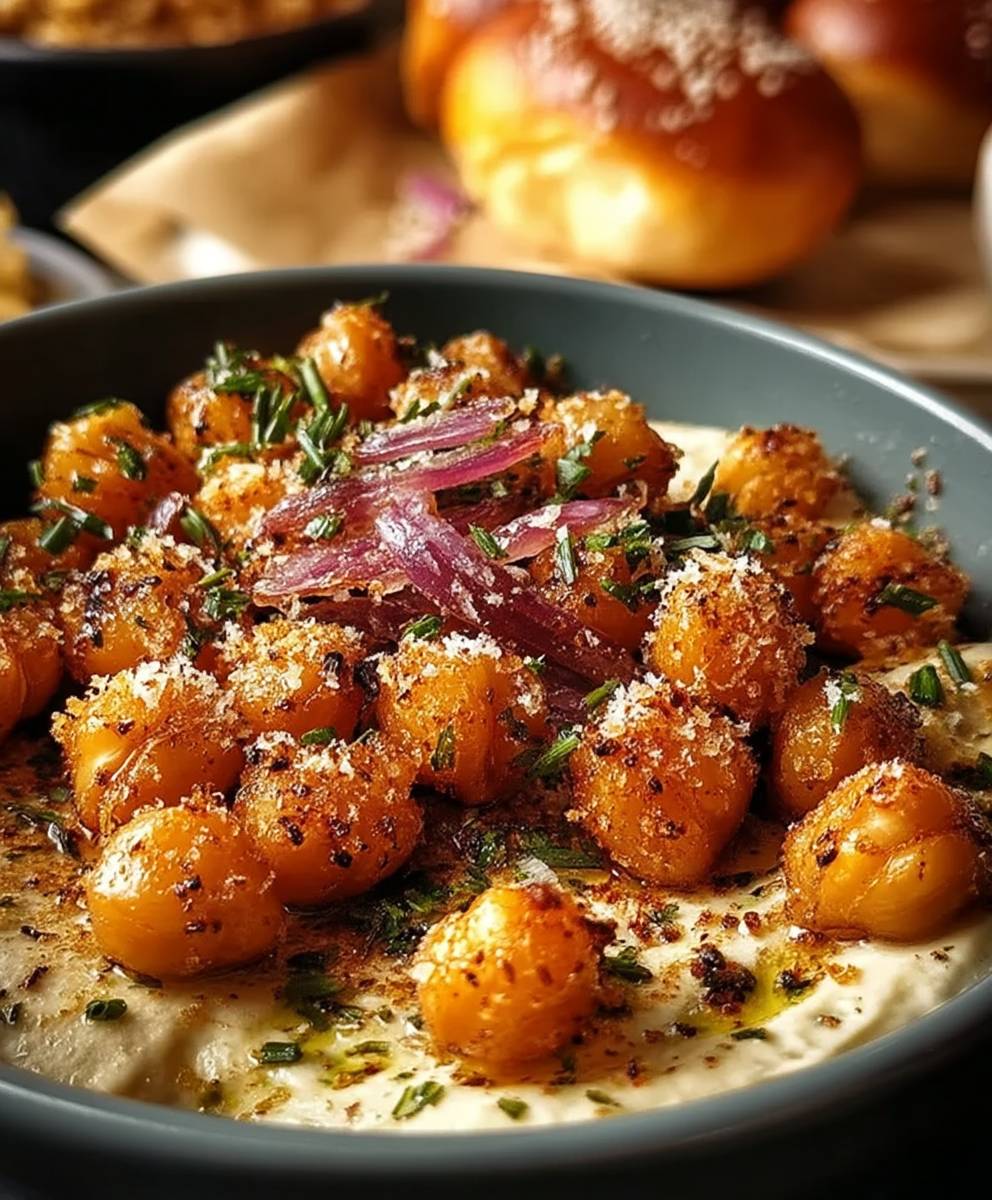 Roasted Garlic Parmesan Chickpeas