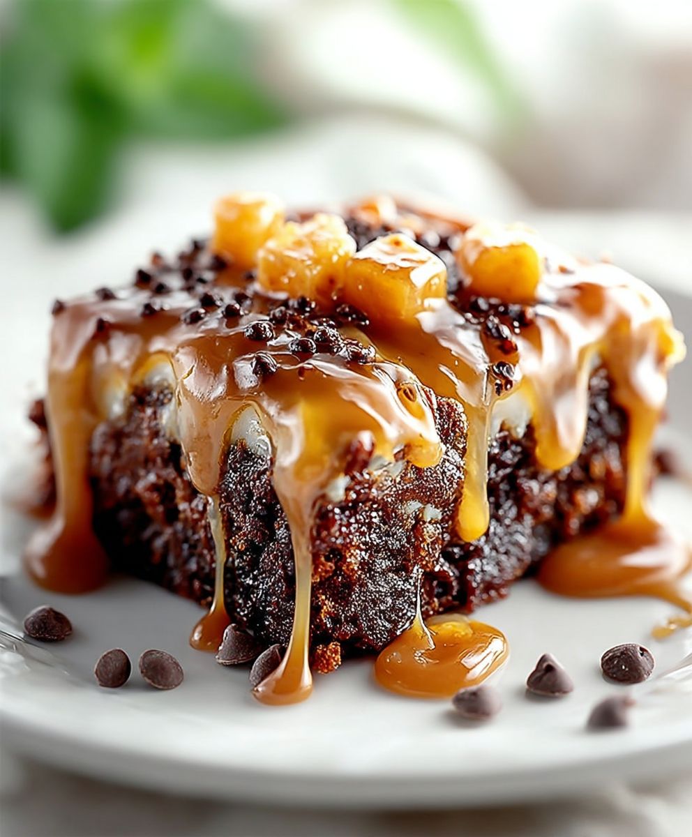 Salted Caramel Sheet Cake