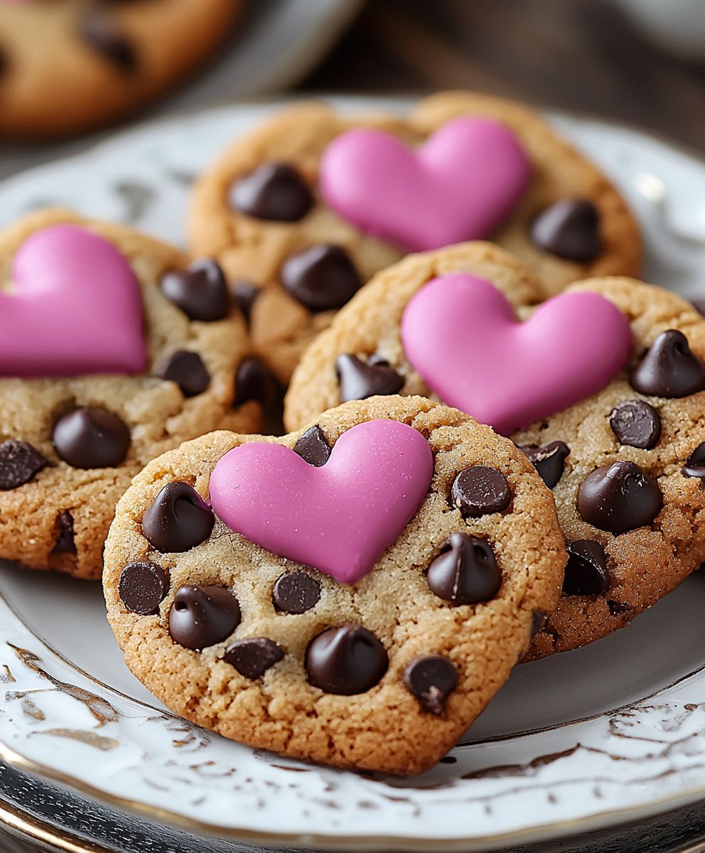 Heart Shaped Chocolate Cookies