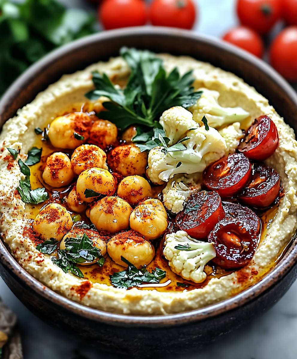 Cauliflower Hummus Bowls