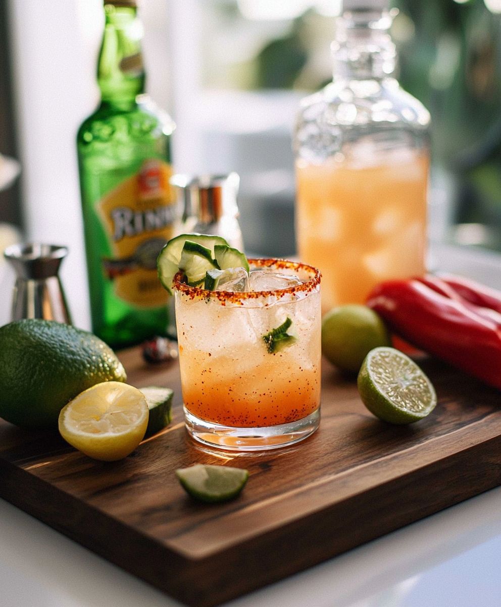 Spicy skinny margarita