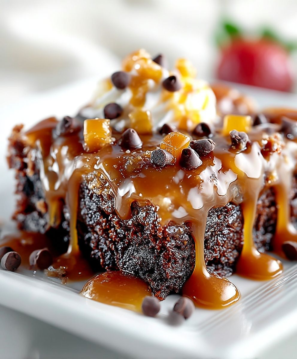 Salted Caramel Sheet Cake