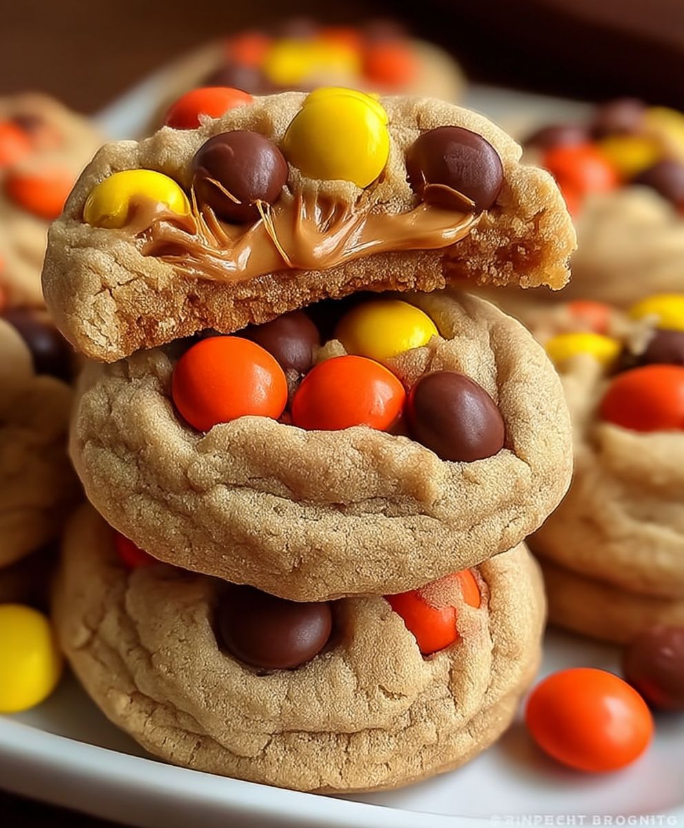 Reeses Pieces Peanut Butter Cookies